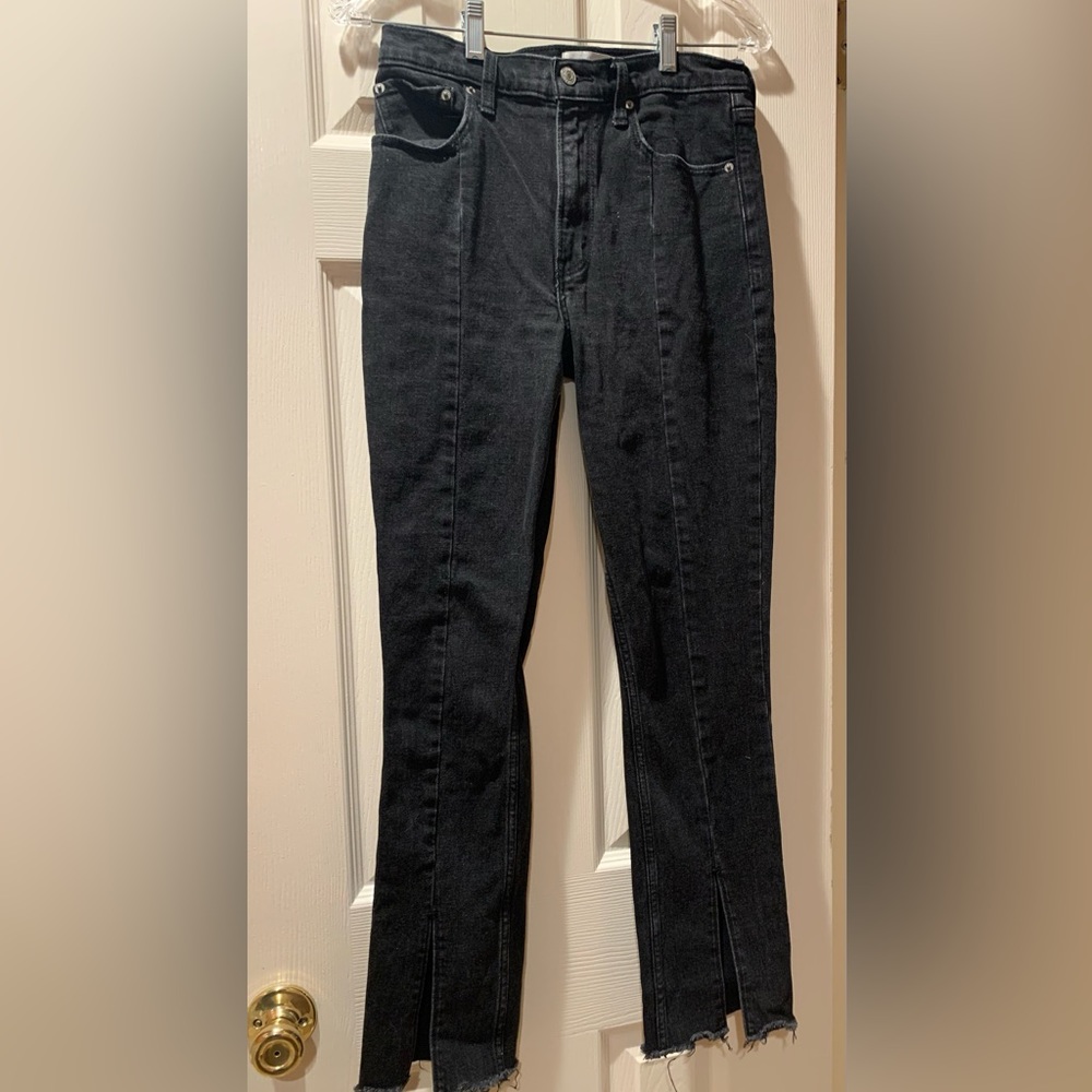 Abercrombie High Rise Slit Jeans